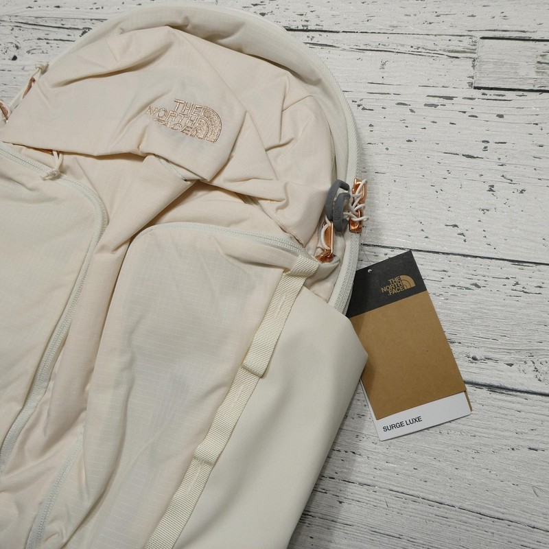 The North Face White 19" Surge Luxe Backpack Women Laptop Daypack 31L Travel gallery