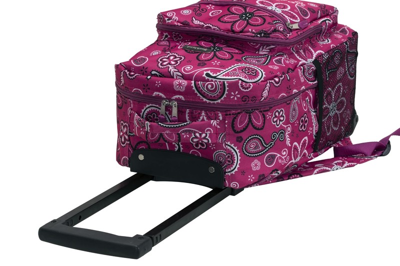 Rockland Double Handle Rolling Backpack Bandana 17-Inch 17-Inch Bandana gallery