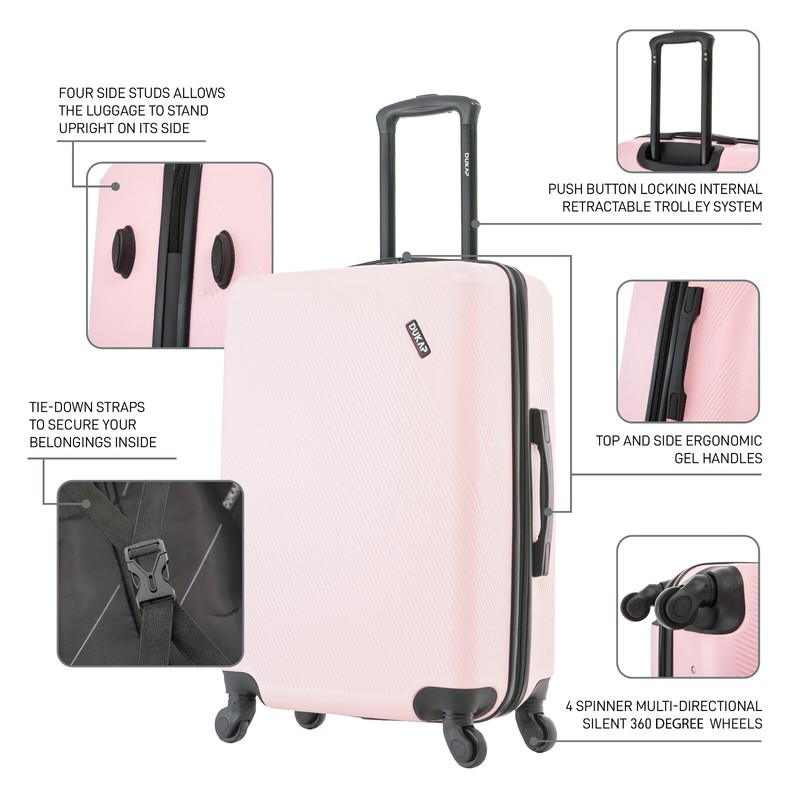 DUKAP Discovery Hard Shell Luggage Set Spinner Wheels Travel Suitcase 20 24 28 gallery