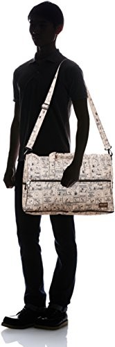 Peanuts Snoopy HAPITAS comic travel duffle carry on baggage bag beige gallery
