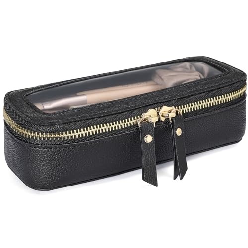 Clear Makeup Bag - TSA Structured Stylist (Slim - Hard Frame) 1 Slim Black gallery