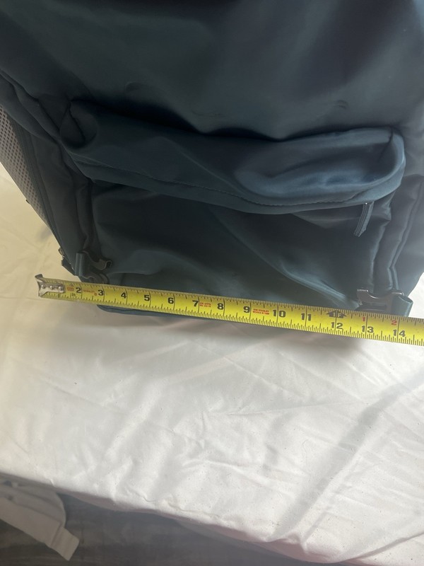 Green 22" Nylon Rolling Backpack with Telescopic Handle and Wheels gallery
