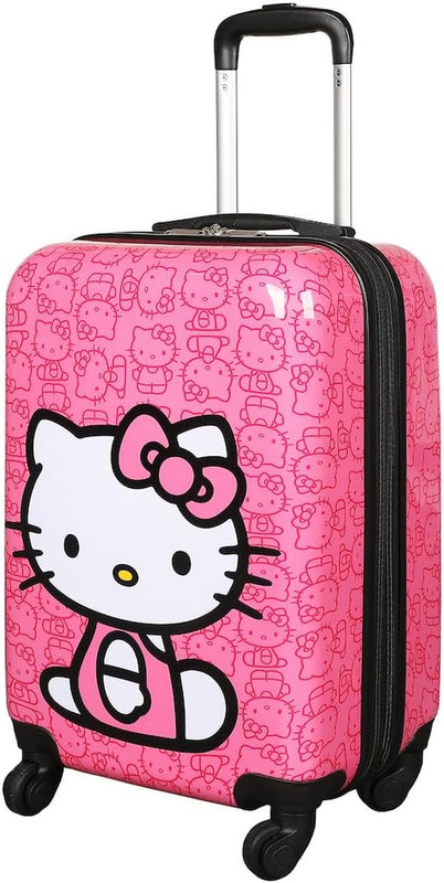 Hello Kitty Sitting Character Pink 20" Adult ABS Luggage