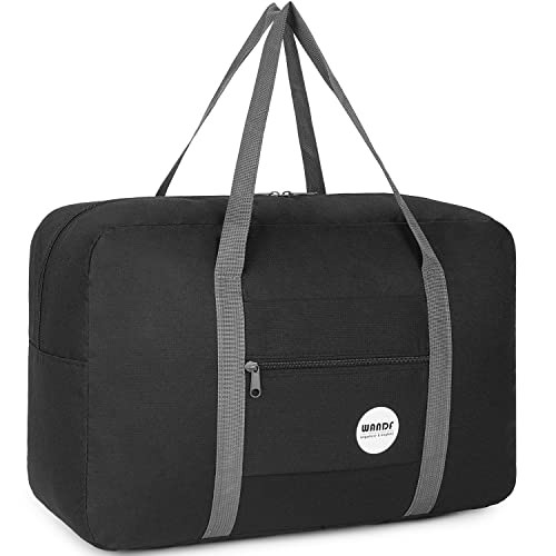 For Spirit Airlines Personal Item Bag 18x14x8 Travel Duffel Bag A-Black
