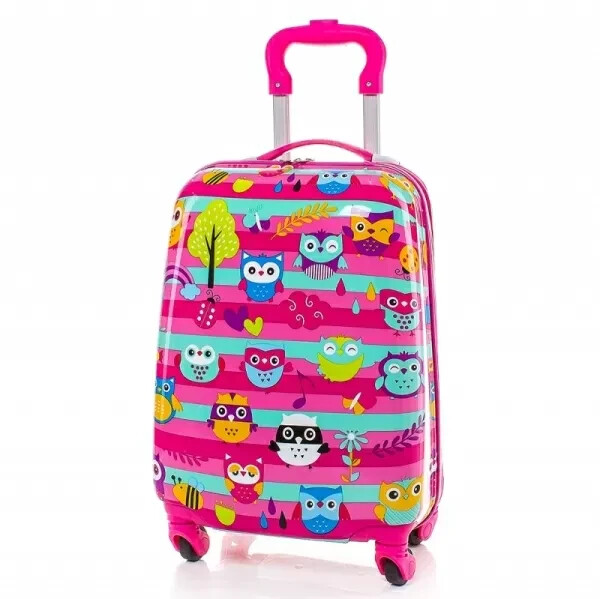 Owls pattern for Children Hardshell Travel Suitcase Luggage Dual-wheel spinners gallery