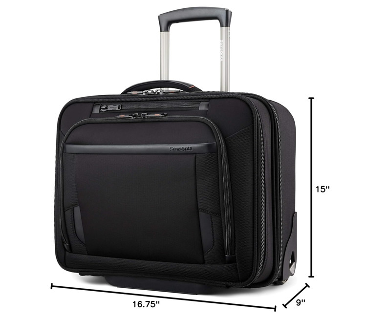 Samsonite Pro Upright Mobile Office, Black, One Size New w/o Tags gallery