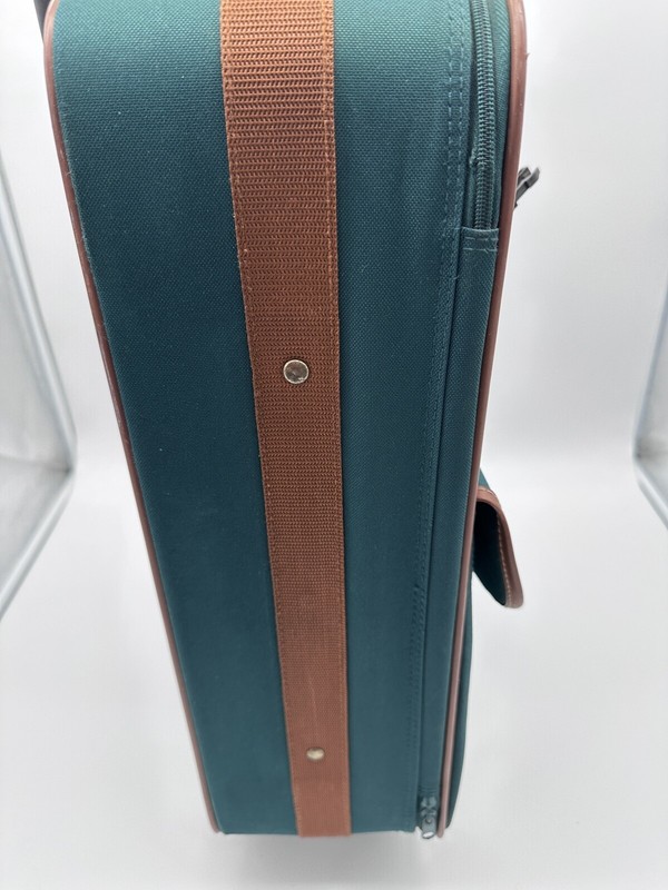 Polo Ralph Lauren Luggage Vintage Rolling Travel Bag Suitcase Green gallery