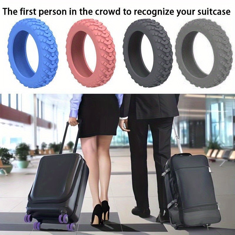 High-Quality Durable Anti-Scratch Compact Colorful Practical Luggage Wheel Cover gallery