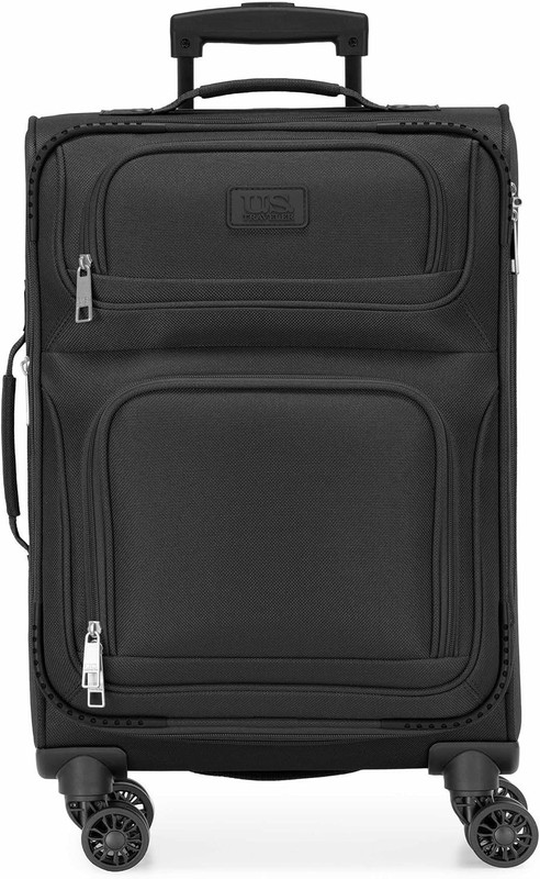 Lightweight Softside Rolling Suitcase 4-Wheel Set Travel Carry-On Water-Resis... gallery