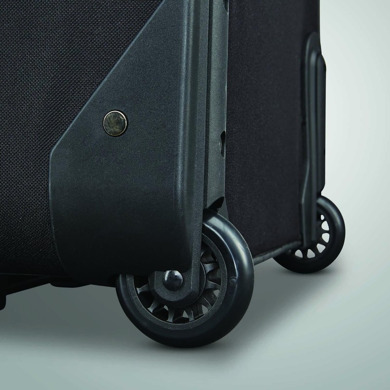 Versatile Black 4-Piece Luggage Set with In-line Skate Wheels & Push Button Lock gallery