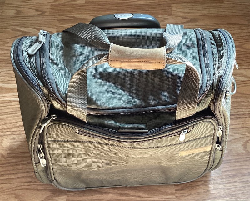 Briggs & Riley Baseline Olive Two Wheel Travelware Cabin Bag (#U212-7)