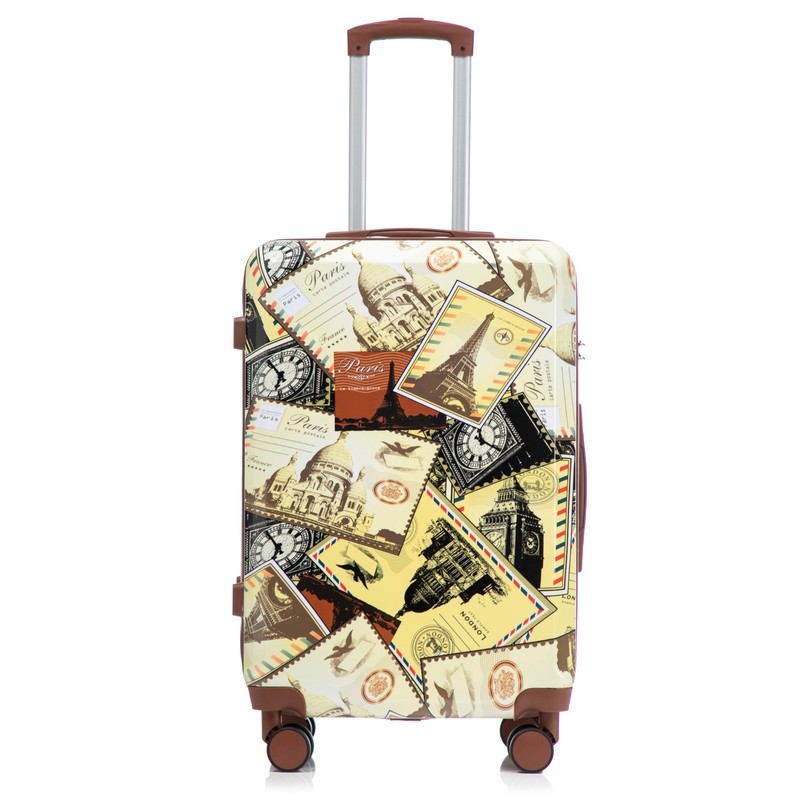PC Spinner Luggage Set 20" 24" 28" 3-Piece Carry-On Printed Lock gallery