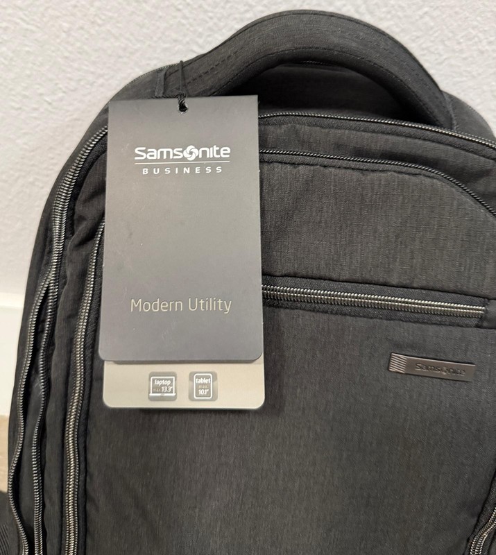 Samsonite Modern Utility Small Backpack Charcoal Gray Heather New Bag gallery
