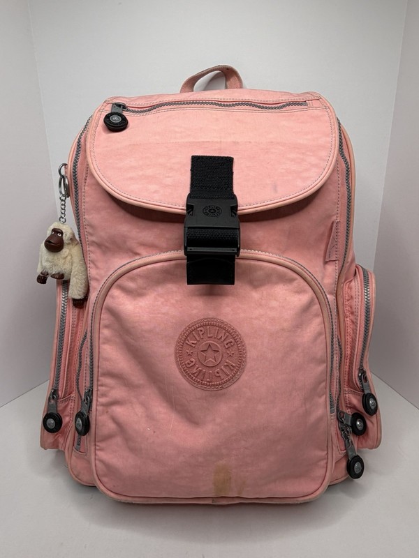 Kipling Alcatraz II 18″ Wheeled Laptop Rolling Backpack Carry On Luggage Pink RR
