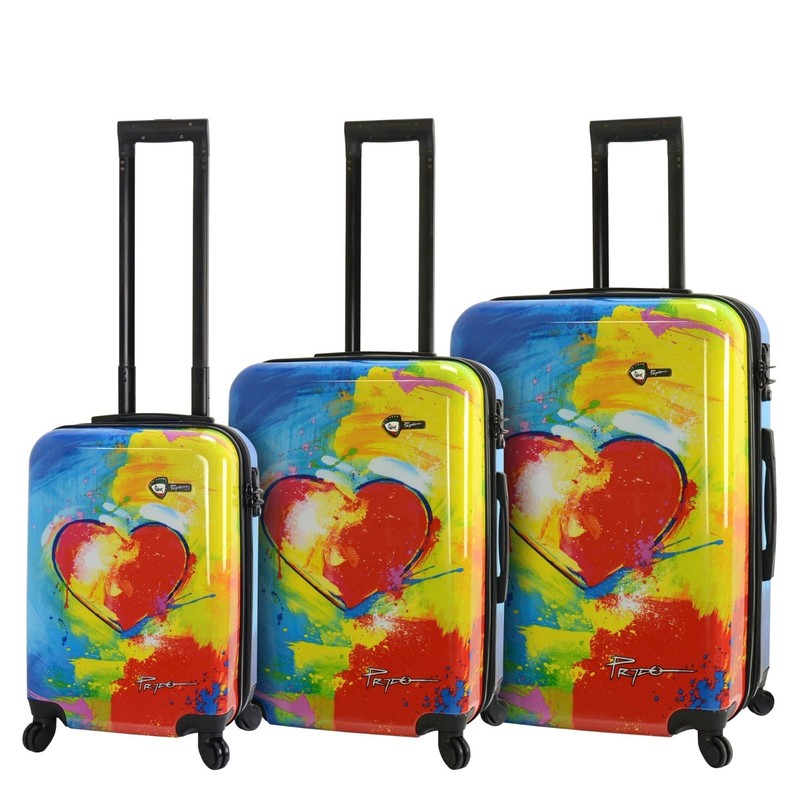 Mia Prado In Love Style 3-Piece Hardside Luggage Set (20″/24″/28″)