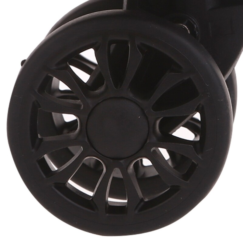 Double Row Roller Hardware 360?? Spinner Casters Heavy Duty Wheel 1Pair Black gallery