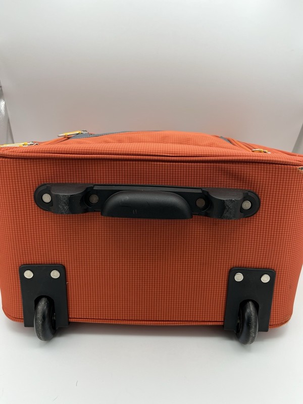 Lucas compact rolling suitcase, pockets, storage, 15” gallery