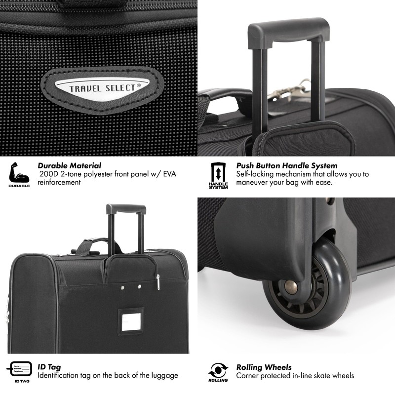 Travel Select Amsterdam Business Rolling Garment Bag Softside Expandable 2 Wheel gallery