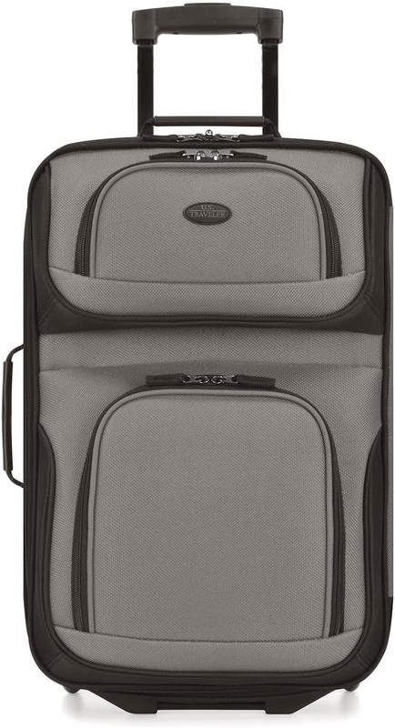 28L Rio Expandable Softside Rolling Suitcase with Water-Resistant Fabric - Grey gallery