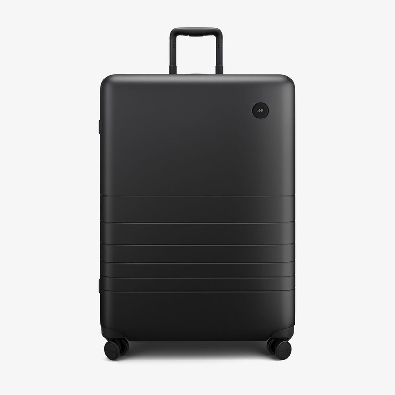 Mono Check In Large Luggage Suitcase Midnight Black
