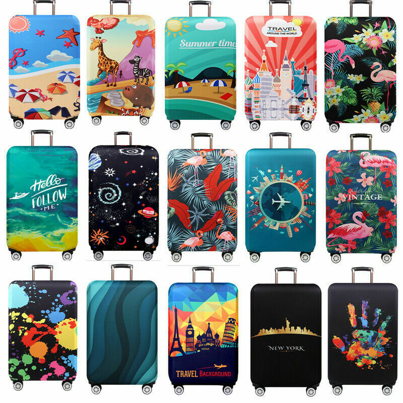 18"-32" Protective Luggage Suitcase Dust Cover Protector Elastic Anti-Scratch US gallery