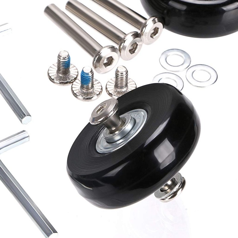 OwnMy 50mm x 18mm Set of 4 Luggage Suitcase Replacement Wheels with Bearings,... gallery