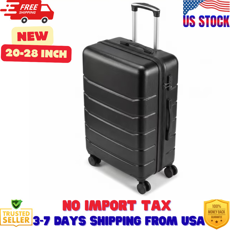 Alvantor 20″ Luggage, Expandable Hardside Suitcase w Spinner Wheels, Blue,Black