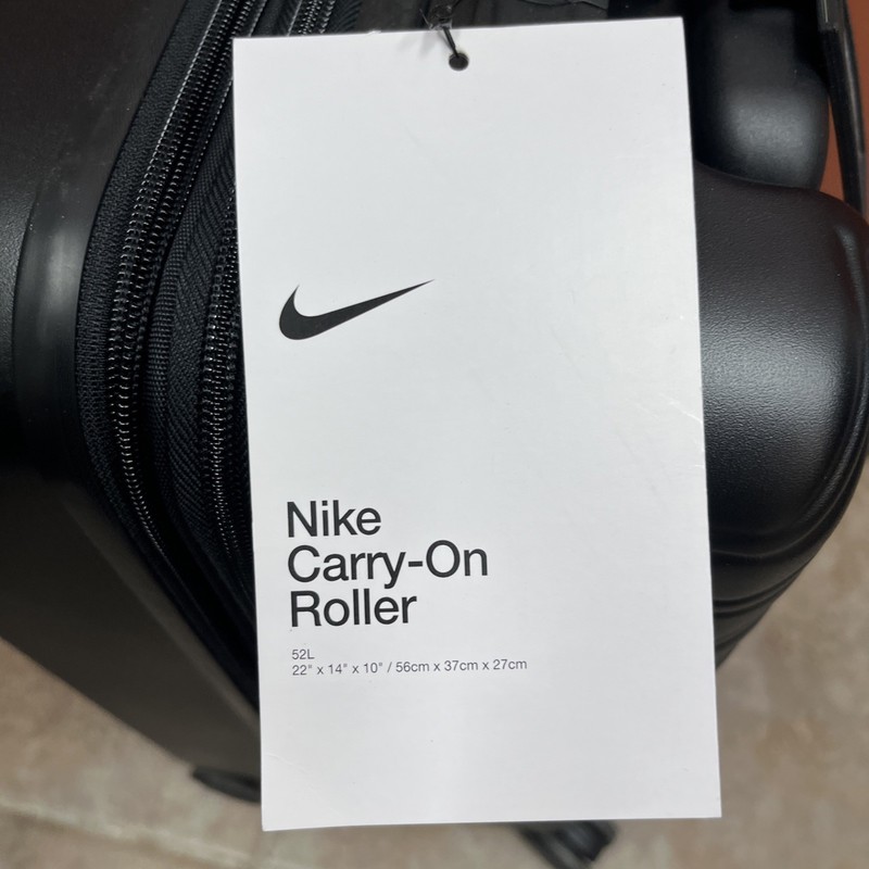 New Nike Air Force 1 22” Medium Hardshell Checked Luggage Suitcase Black gallery