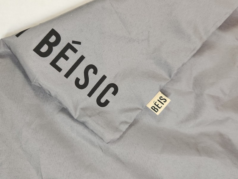 Beis Drawstring NOT BEISIC Pouch Travel Ditty Shoe Bag 12x14.5 Gray Packing Sack gallery