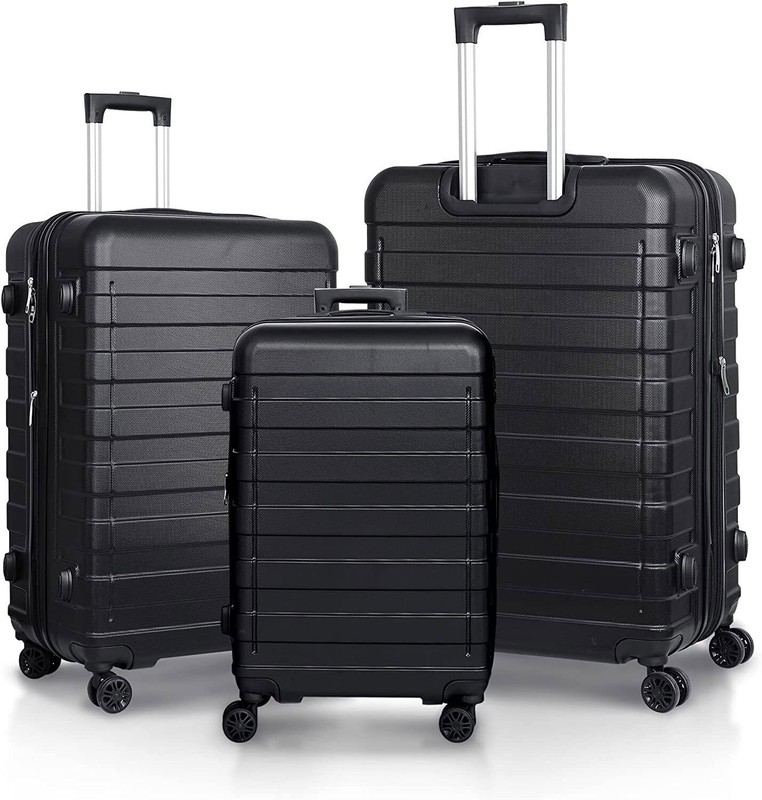 3X Carry-On Suitcase Set Hardside Expandable 4 Wheels Spinner W/ Lock 21″26″30″