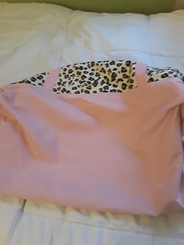 Personalized  Leopard and Pink Large Travel Bag gallery