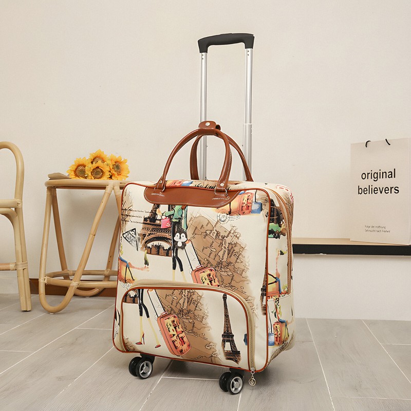 16" 18" Wheeled Underseat Suitcase Rolling Carry On Trolley Luggage Travel Bag gallery