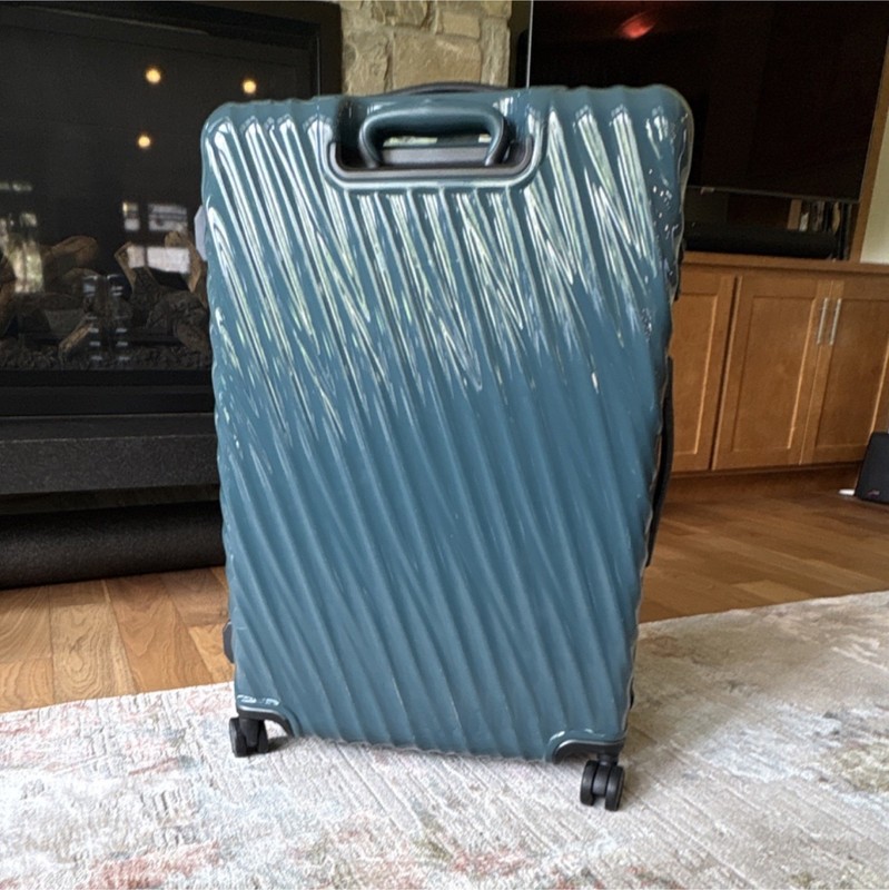 Blue Hardcase Spinner Suitcase Solid Pattern