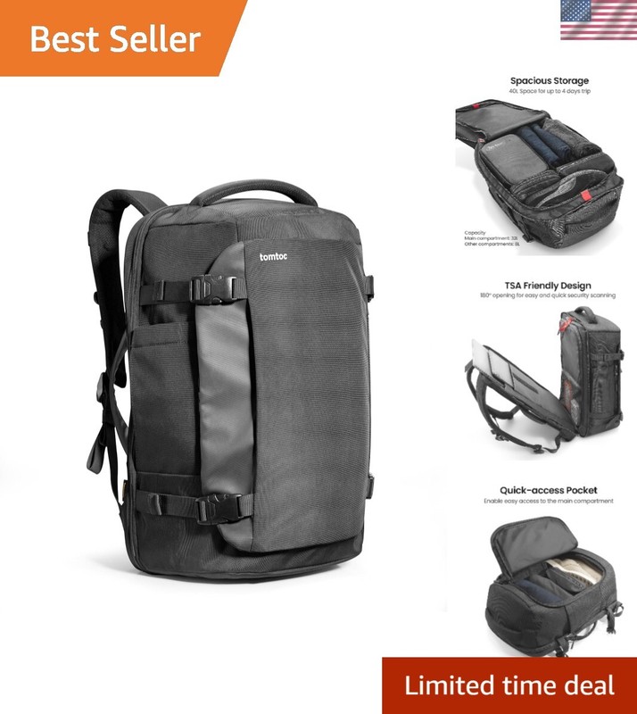 Travel Backpack 40L, TSA Friendly Flight Approved Carry-on Luggage Hand Water…
