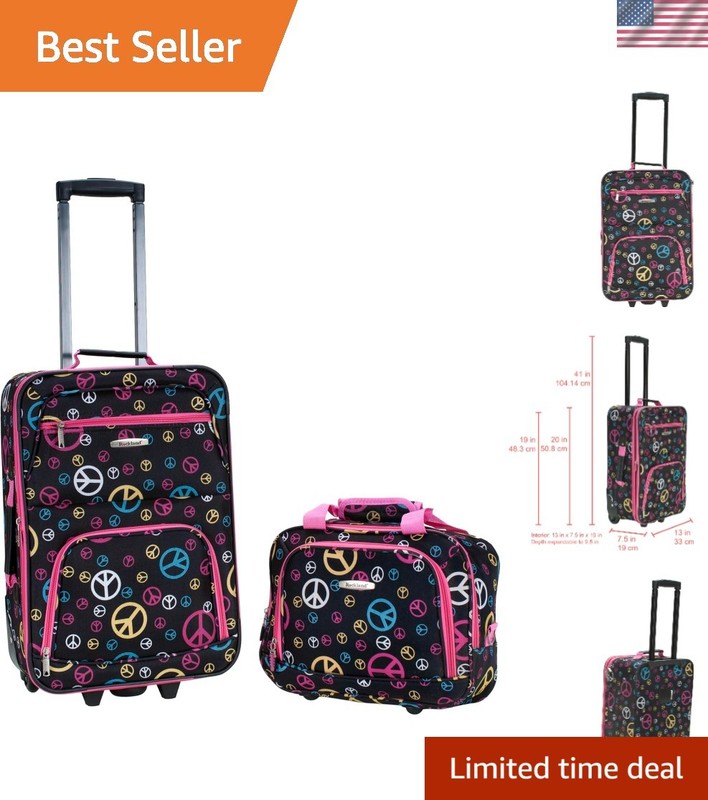 Durable Softside Luggage Set with Expandable Design & Telescopic Handle – Peace