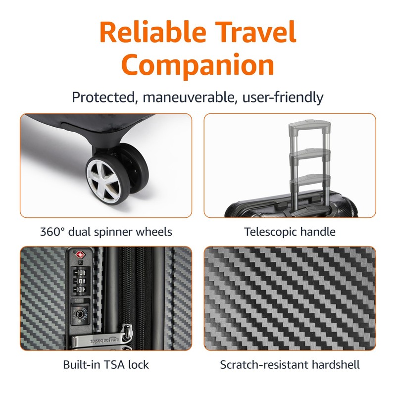 Amazon Basics 30 Inch Hardside Checked Spinner Luggage With TSA Lock Lightweight gallery