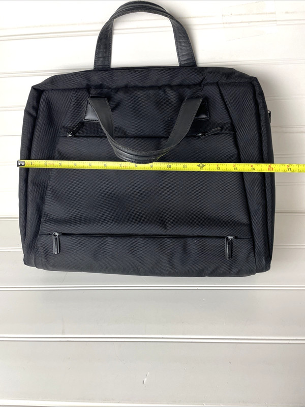 Samsonite Slim Briefcase Leather Handles Nylon Black gallery