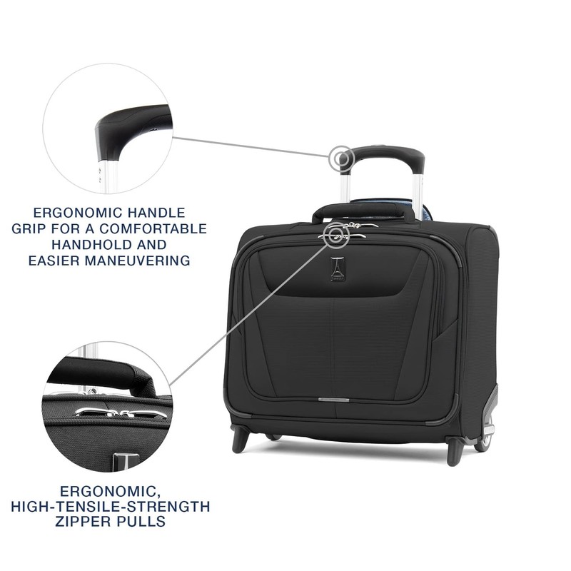 Maxlite 5 Softside Lightweight Rolling Underseat Tote Upright 2 Wheel Bag, Me... gallery