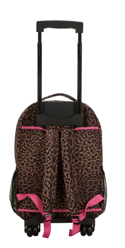 Deluxe Wheel Backpack Rolling 17" Carry on Travel Luggage Travel Bag School gallery