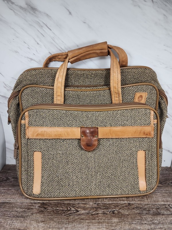 ☆ ~HARTMANN TWEED & BELTING LEATHER CARRY-ON OVERNIGHT SHOULDER BAG~ ☆NO STRAP☆