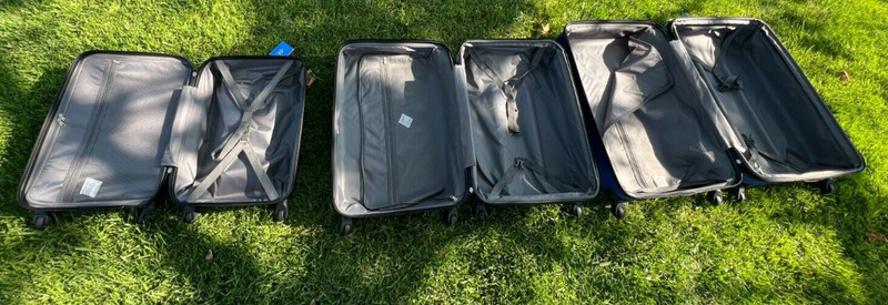 Luggage Set 3 Piece Expandable Spinner Suitcase W/ Combination Lock 20"24"28"in gallery