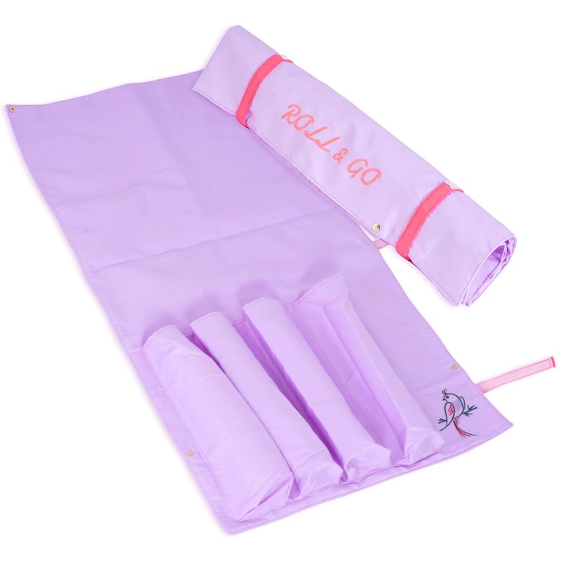 FUYIHGL® Mahjong Rack Storage Bag Only | Purple: Roll-Up Canvas Sleeve Fits 4…