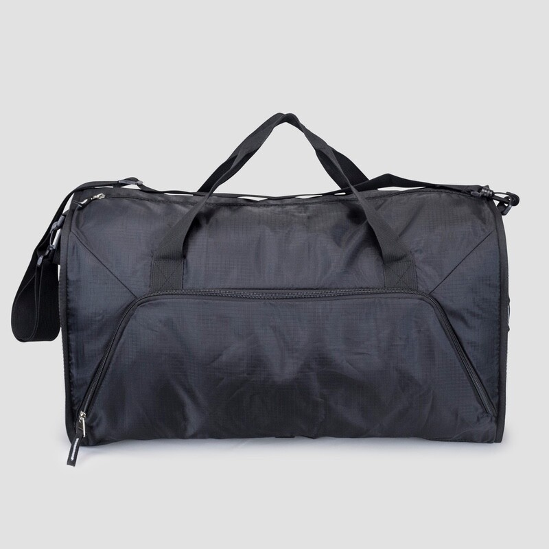 Packable Lightweight Ripstop Travel Duffel Bag Foldable Weekender Black