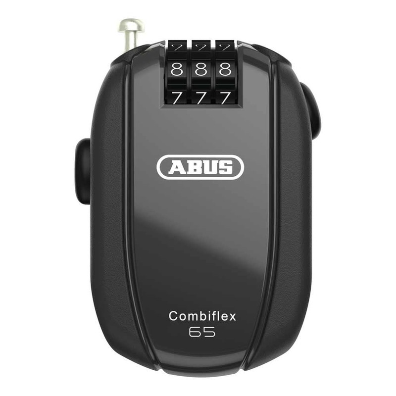 ABUS Combiflex Cable Lock Ski Helmet Pram Luggage 85cm Black
