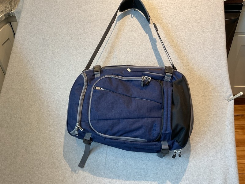 eBags Mother Load Weekender Convertible Backpack Blue Laptop Travel Weekender