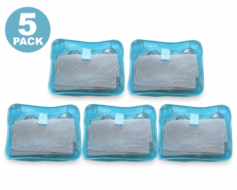 5 Pack Larger Travel Packing Mesh Luggage Organizer Bags Suitcase Storage Set