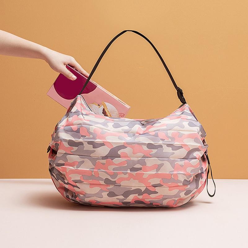 Foldable Storage Bag with Handle Portable Travel Camouflage Handbags 2024 New La gallery