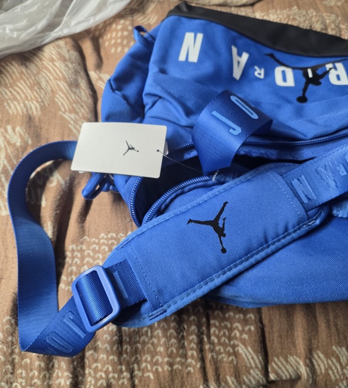 Jordan Velocity Duffle Bag (46L) Blue -black SM0920-BB7 Size S💥💥💥💥💥 gallery