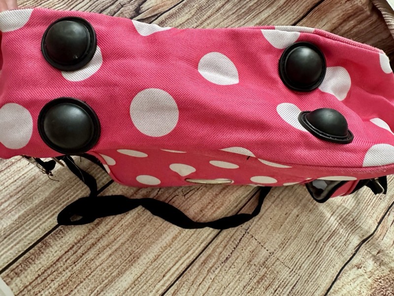 Rockland Overnight Travel Bag Pink And White Polka Dot gallery
