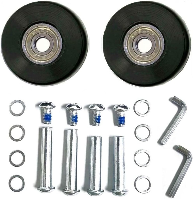 Universal Fit Inline Roller Wheels for Luggage - Sturdy Rubber & ABEC-7 Bearings gallery